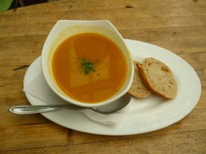 Soup at Cafe Affenbrot in Luebeck