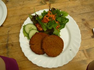 vegan dish at Cafe Affenbrot in Luebeck