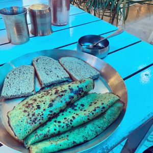 Moong dhal crepe at Yogi-Sthaan in Bangalore