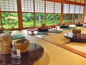 tatami room  at Tofu Restaurant Seigen-in - 西源院 in Kyoto