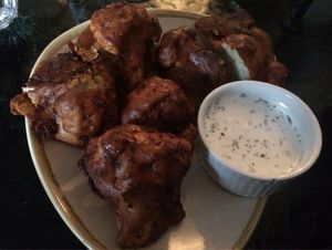 GF Cauliflower Nuggets delish!! at Grey Cells Green in Windsor