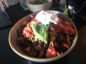 Vegan Nachoes at Grey Cells Green in Windsor