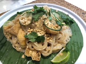 Lemongrass peanut butter konjac noodles at Brasston in Guangzhou