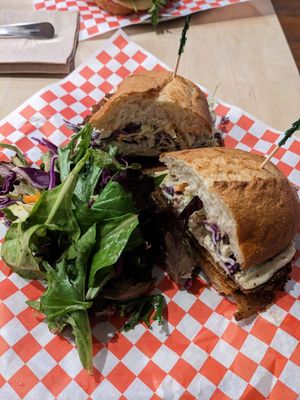 Vegan Rachel at Luckyduck Bicycle Cafe in Oakland