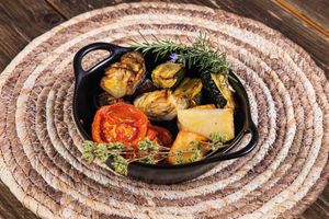 verdurine  al forno con spezie at Vegeta in Bologna