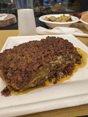 Lasagne con ragù di lenticchie   at Vegeta in Bologna