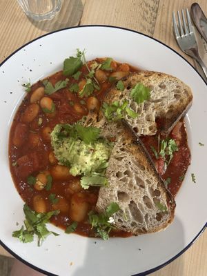 Smoky beans at Steep & Filter in Skipton