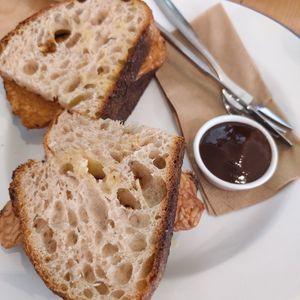 V-bacon and mushroom sandwich at Steep & Filter in Skipton