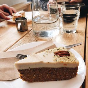 Raw Carrot Cake at Steep & Filter in Skipton