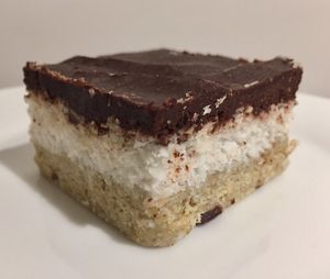 Raw chocolate and coconut cake at Steep & Filter in Skipton