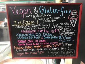 Shop sign  at The Pop Shop in Frederick