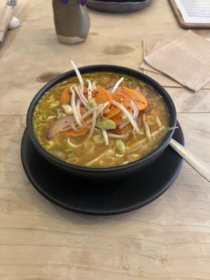tom yum vegan   at El 123 in Mexico City