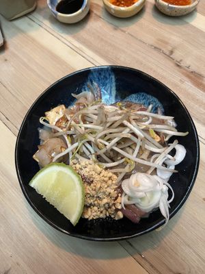 Vegan pad Thai   at El 123 in Mexico City