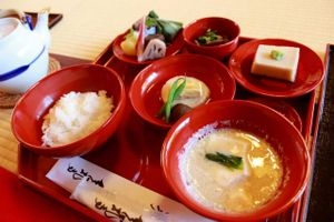 3000 yen meal at Tenryuji Temple Shigetsu in Kyoto