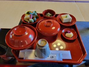 Yuki set meal at Tenryuji Temple Shigetsu in Kyoto