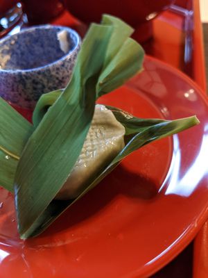 Mochi! at Tenryuji Temple Shigetsu in Kyoto