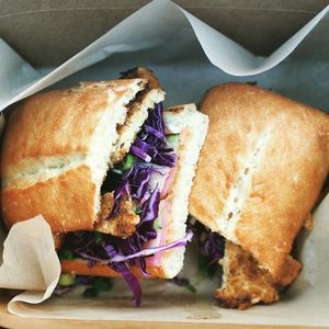 Grilled tempeh Bahn mi at Original Herbivore - Food Truck in Los Angeles