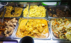 Variety of dishes at Yum Yum Yummy Vegetarian - Bukit Merah Central in Central Singapore