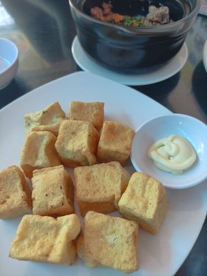 Fried young tofu at Huyen Trang in Da Nang
