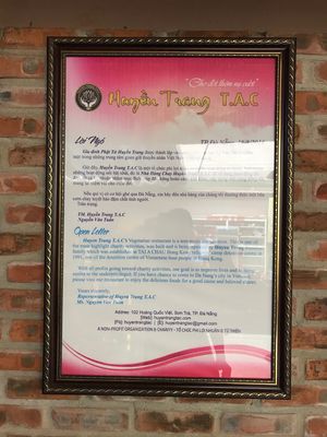 Not for profit  at Huyen Trang in Da Nang