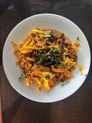 fried mushrooms, Chilli & lemongrass at Huyen Trang in Da Nang