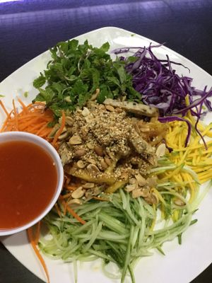 5 colour salad  at Huyen Trang in Da Nang