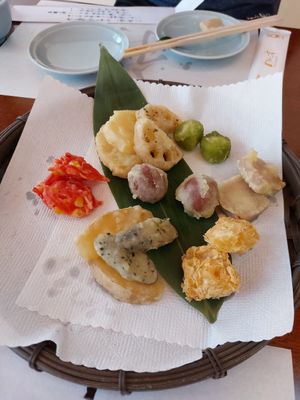 Assorted Tempura at Haku Un An in Kyoto