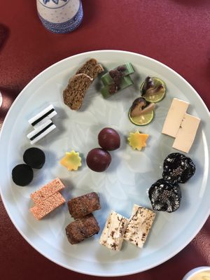 Menu 5000 ¥ at Haku Un An in Kyoto