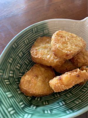 Yummy hashbrowns  at Connect Cafe in Chiang Rai