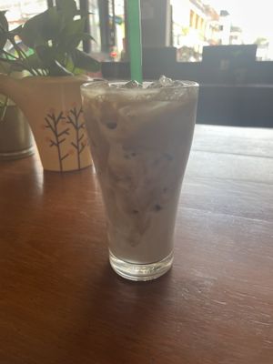Coffee with coconut milk  at Connect Cafe in Chiang Rai