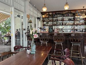 Bar area (lots of different seating options inside and outside)   at Chivit Thamma Da in Chiang Rai
