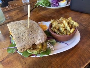 Diablo Sandwich (super good) at Raiz Cocina Saludable in Rocha