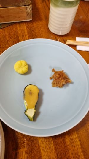 Apetizer at Seizan Sodo in Kyoto