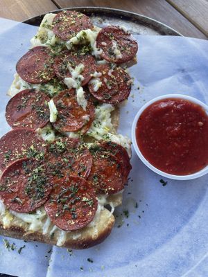 Vegan pepperoni cheesy breadsticks  at Fine Folk Pizza in Fort Myers