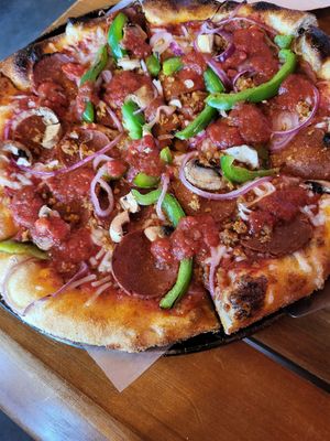 Vegan Supreme at Fine Folk Pizza in Fort Myers