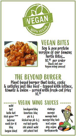 2 of the few vegan options! at The Tipsy Turtle in Jenkins Township