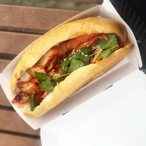 Vegan mock meat banh mi at Hanoi Rose in Brunswick