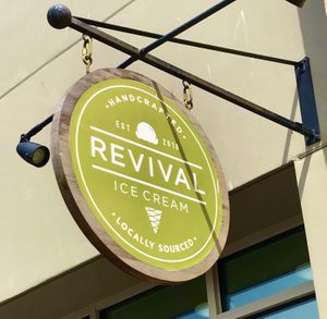 Sign at Revival Ice Cream in Monterey