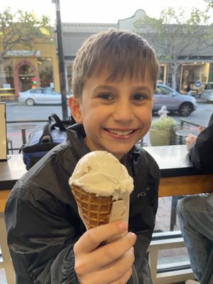 Tahitian vanilla - vegan kid approved!  at Revival Ice Cream in Monterey