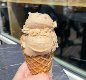 Peanut butter & choc chip  at Revival Ice Cream in Monterey