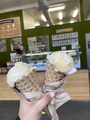 Dairy free ice cream + Vegan & GF cone! at Revival Ice Cream in Monterey