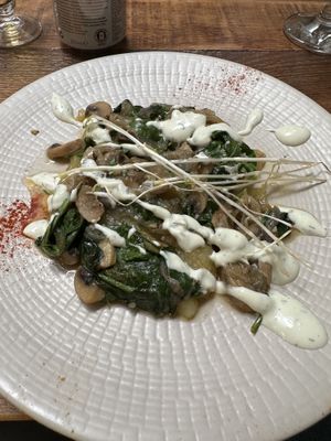 4 seasons potatoes   at Enkuentro Cocina Natural in Castellon De La Plana