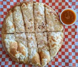 Vegan Desi Garlic Breadsticks at The Curry Pizza Company - Shaw Ave in Fresno