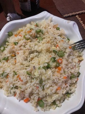 Veggie rice at HR Native Restaurant  in Bantayan Island