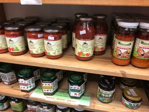 Pasta sauces at Yong Xu Organic Enterprise in North Singapore