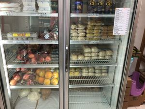 Pau and fruits at Yong Xu Organic Enterprise in North Singapore