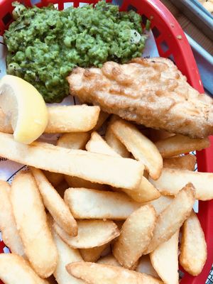 Awesome vegan fish & chips  at By Chloe - Tower Bridge in London
