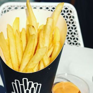 Air fried fries with chipotle aoli  at By Chloe - Tower Bridge in London