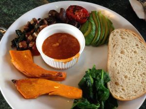 Vegan Big Brekkie. at Badde Manors in Glebe