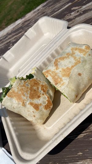 Chickun Caesar wrap   at Stir It Up in Charlottetown